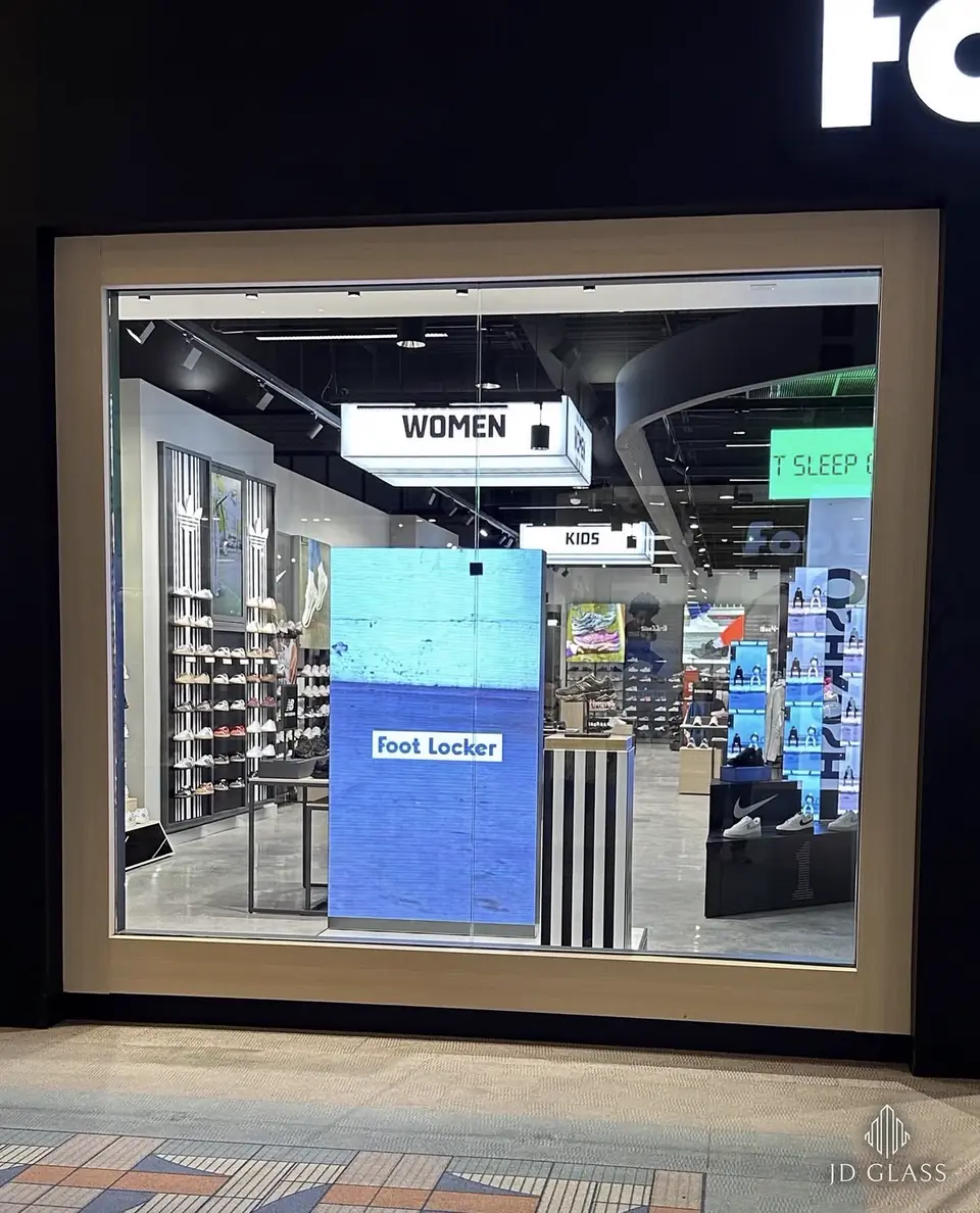 Foot Locker, Imperial Valley Mall, El Centro, CA — glazing by JD Glass, photo 1